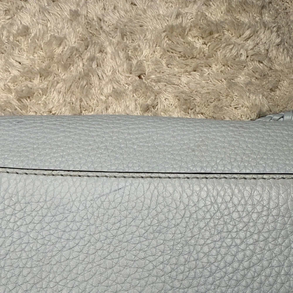 Tory Burch Taylor Flat Wallet Seltzer Blue - Picture 8 of 15